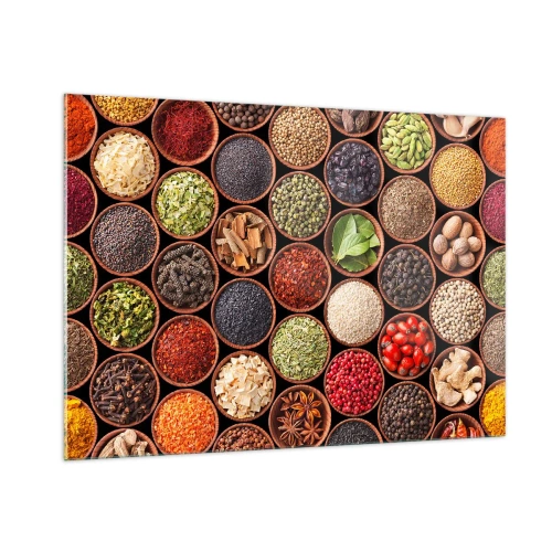 Quadro em vidro - Todos os sabores do mundo - 100x70 cm