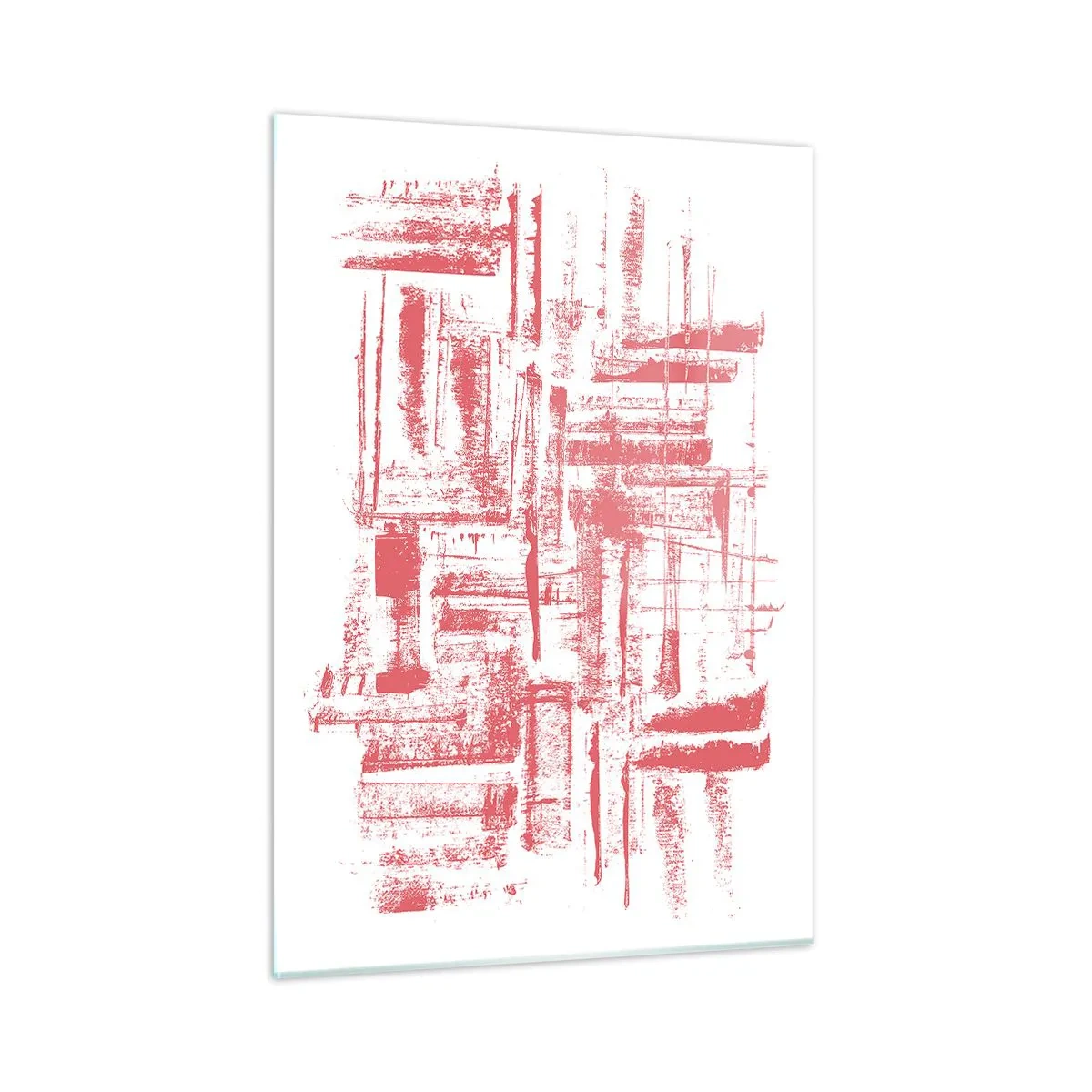 Quadro em vidro - Cidade Vermelha - 50x70 cm