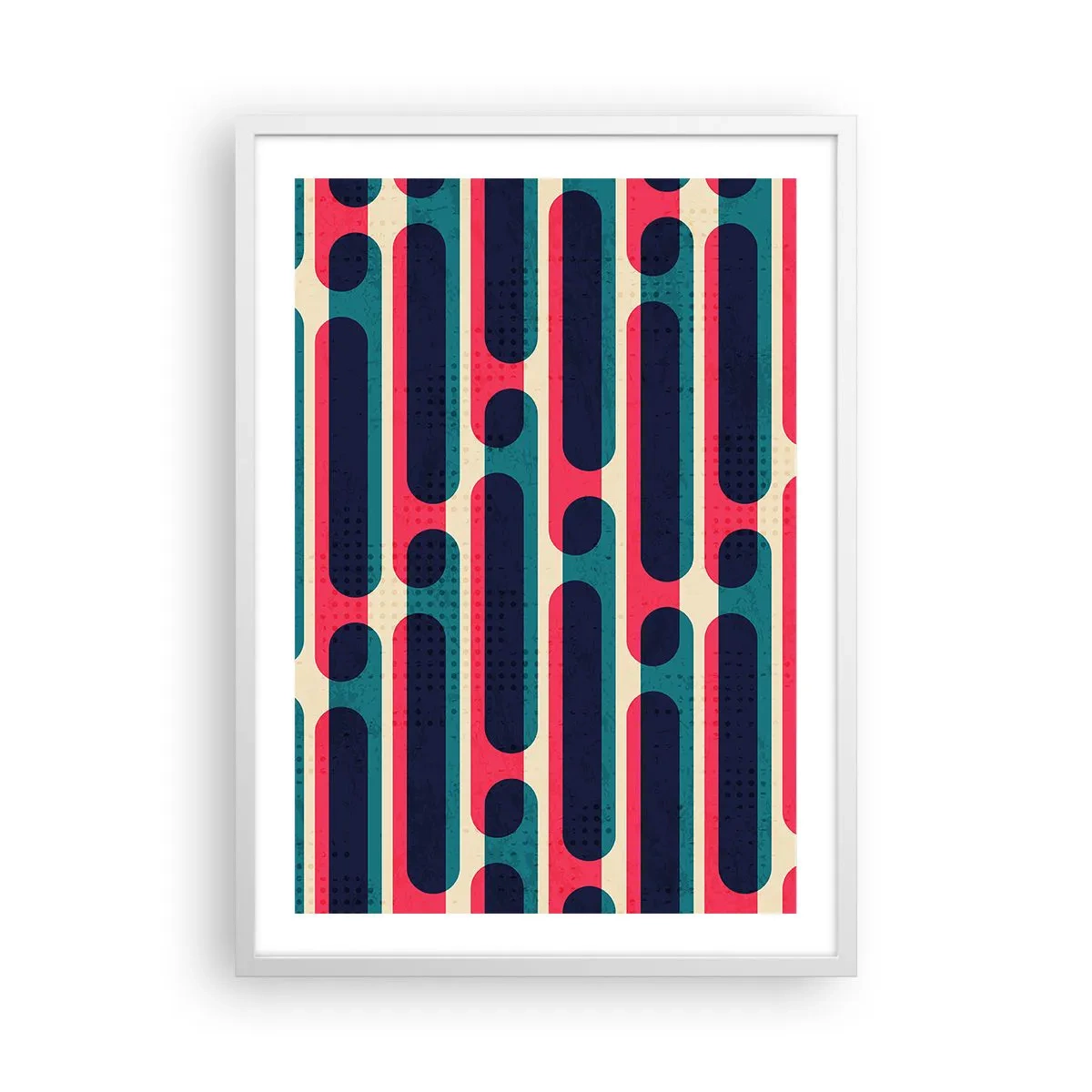 Pôster em moldura branca - Avançado e profundo - 50x70 cm