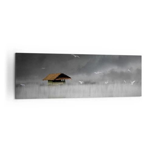 Quadro em tela - Abrigo da chuva - 160x50 cm