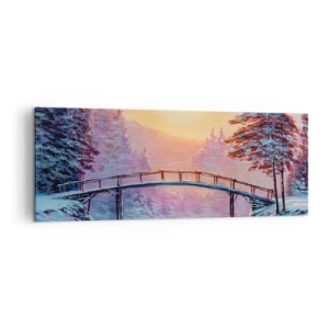 Quadro em tela - Quatro estações - inverno - 140x50 cm