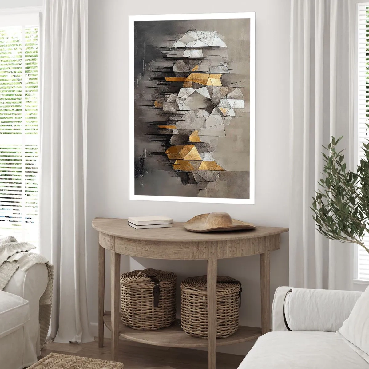 Pôster - Composição de gelo e luz - 61x91 cm