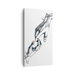 Quadro em tela - Um bom gesto - 55x100 cm