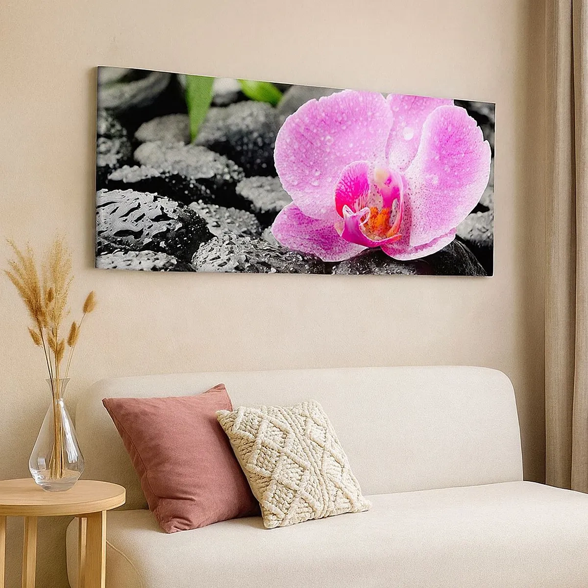 Quadro em tela - Como um coração aberto - 100x40 cm