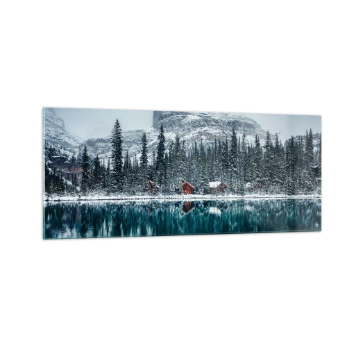 Quadro em vidro - Retiro canadense - 100x40 cm