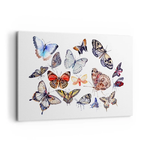 Quadro em tela - Enxame colorido - 120x80 cm