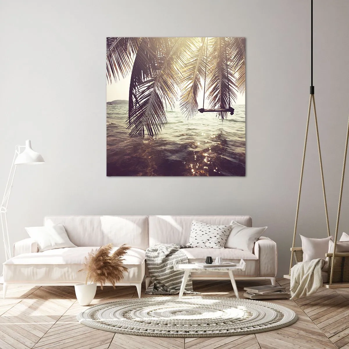 Quadro em tela - Deixe-se levar pela imaginação - 60x60 cm