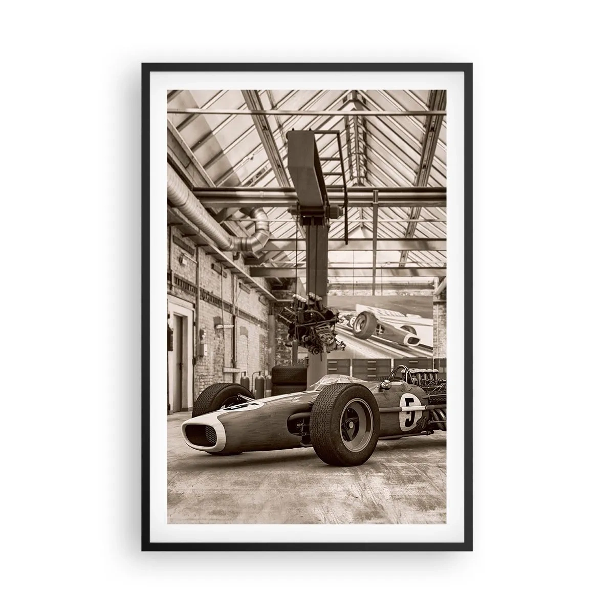 Pôster com moldura preta - O descanso do vencedor - 61x91 cm