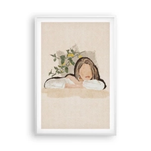 Pôster em moldura branca - Beleza do sul - 61x91 cm