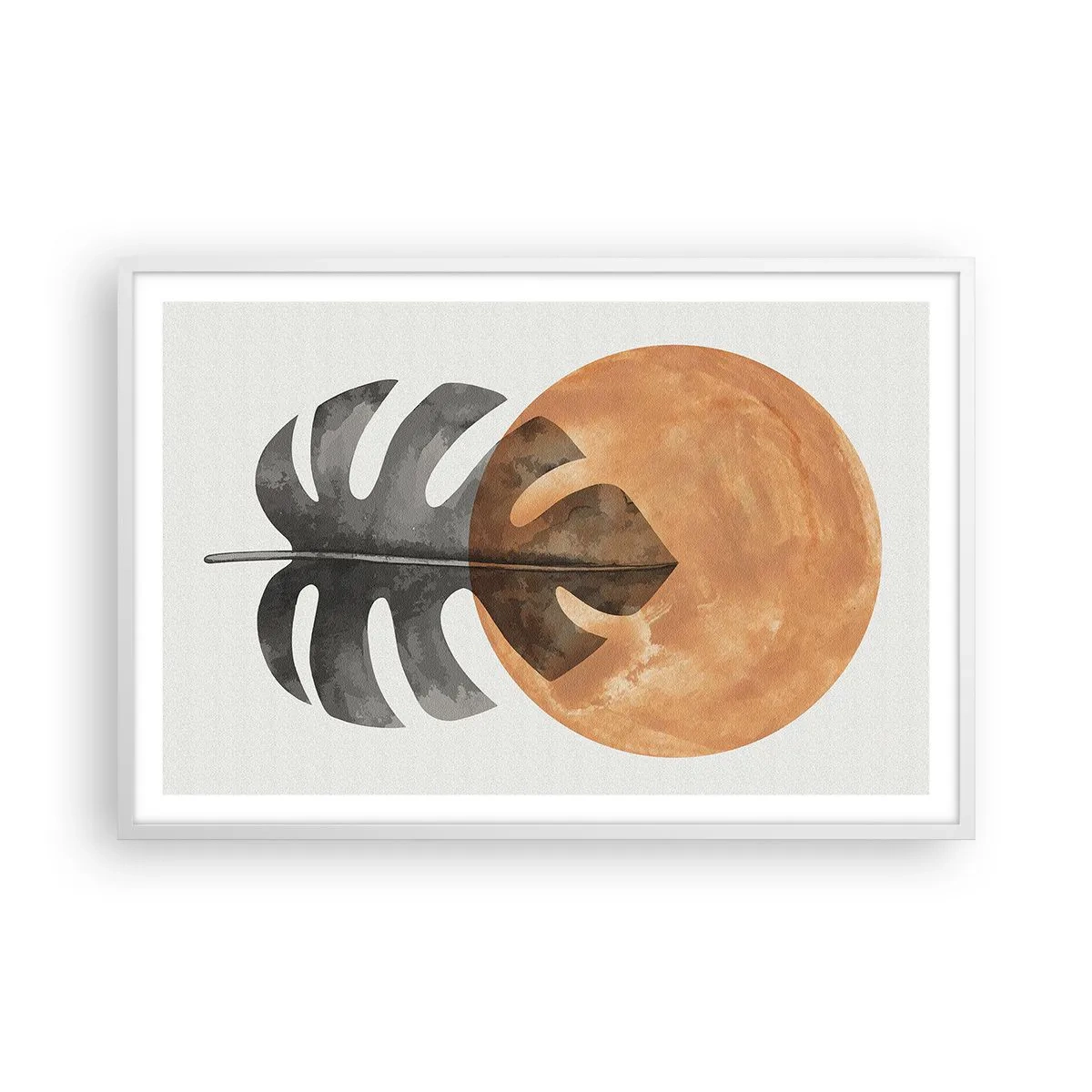 Pôster em moldura branca - Sempre o sol - 91x61 cm