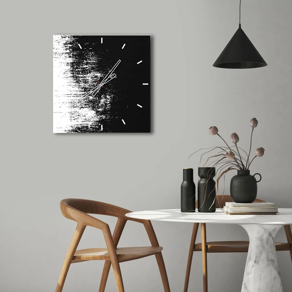 Relógio de parede - Relógio em vidro - E o vencedor é... - 40x40 cm