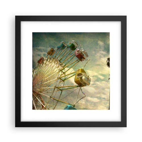 Pôster com moldura preta - Será divertido… - 30x30 cm