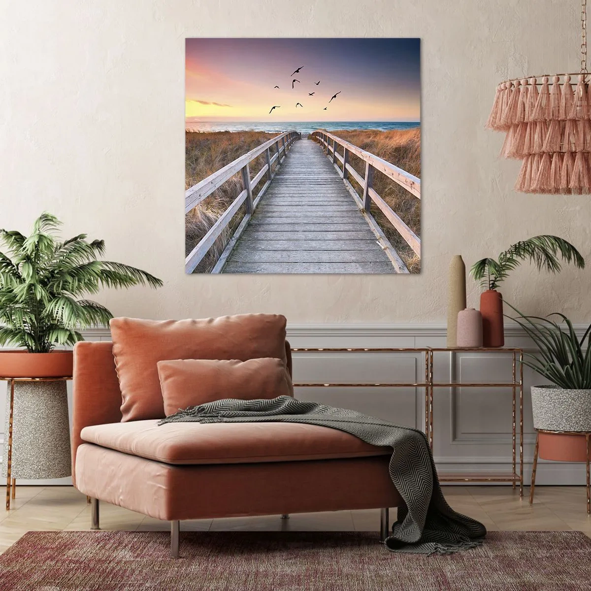 Quadro em tela - O espaço das alturas - 50x50 cm