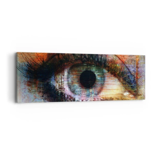 Quadro em tela - Pode olhar para a alma - 90x30 cm