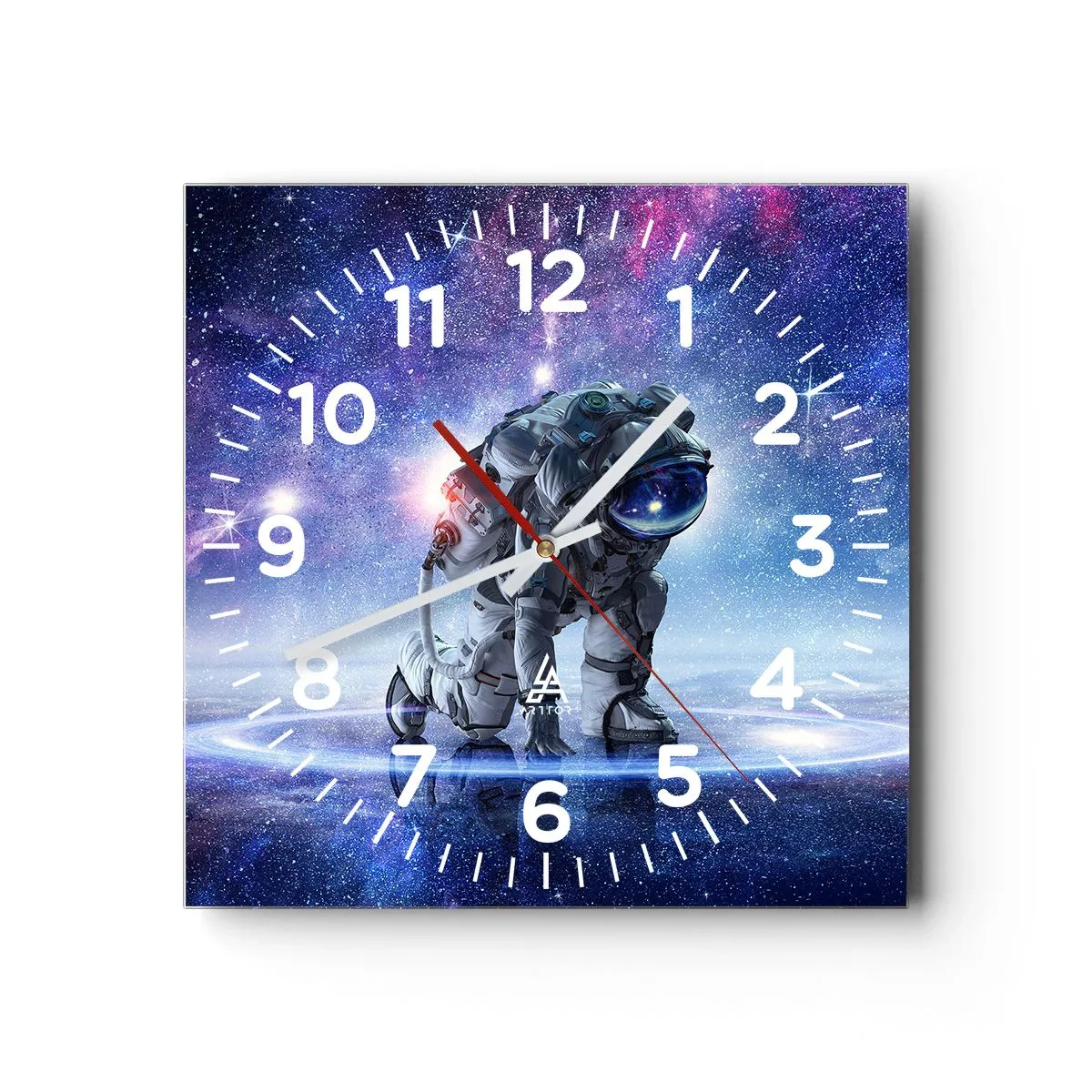 Relógio de parede - Relógio em vidro - Céu estrelado acima de mim - 30x30 cm