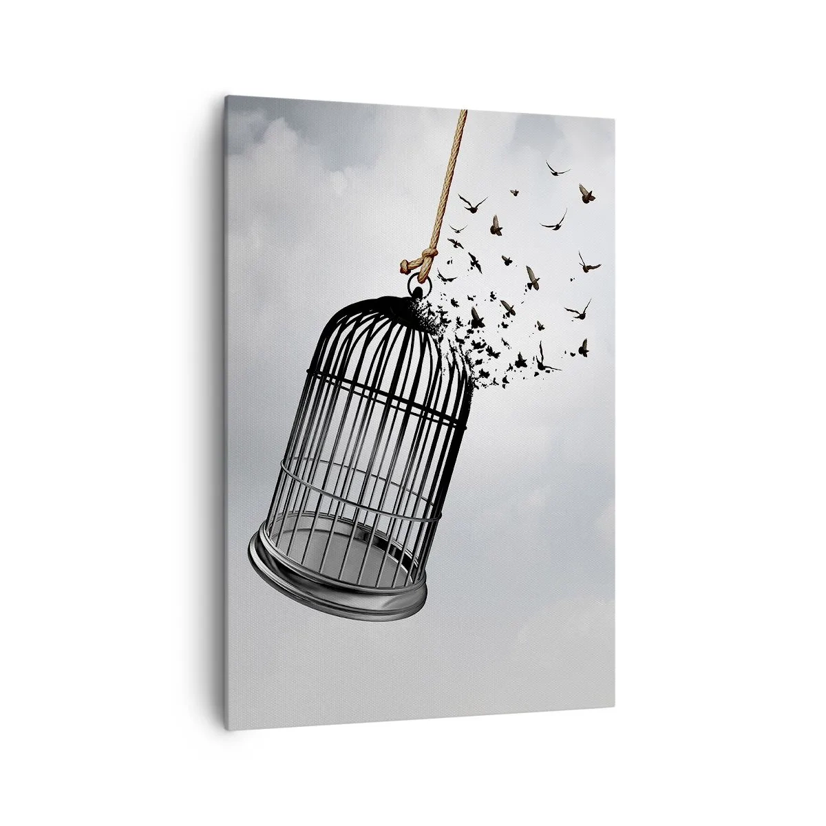 Quadro em tela - Fé... Esperança... Liberdade! - 70x100 cm
