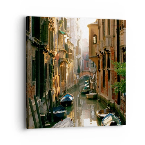 Quadro em tela - Em um beco veneziano - 40x40 cm