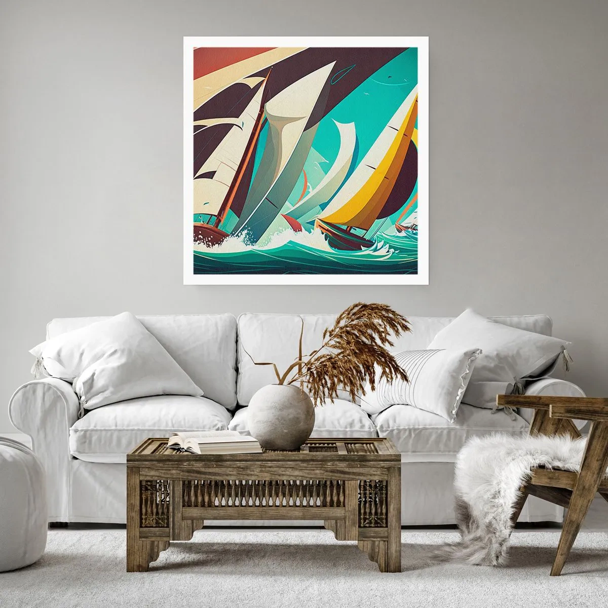 Pôster - Boa sorte com os elementos - 60x60 cm