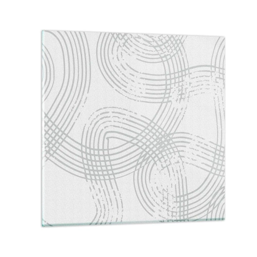 Quadro em vidro - Não existe caminho reto - 30x30 cm