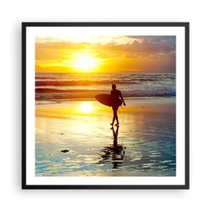 Pôster com moldura preta - O Retorno do Guerreiro - 60x60 cm