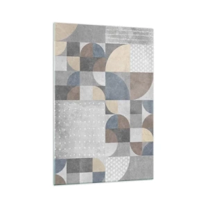 Quadro em vidro - Fantasia cerâmica - 70x100 cm