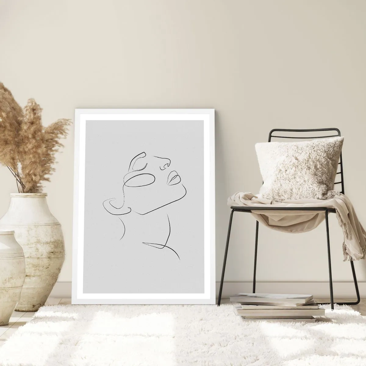 Pôster em moldura branca - Os meandros dos sonhos - 50x70 cm