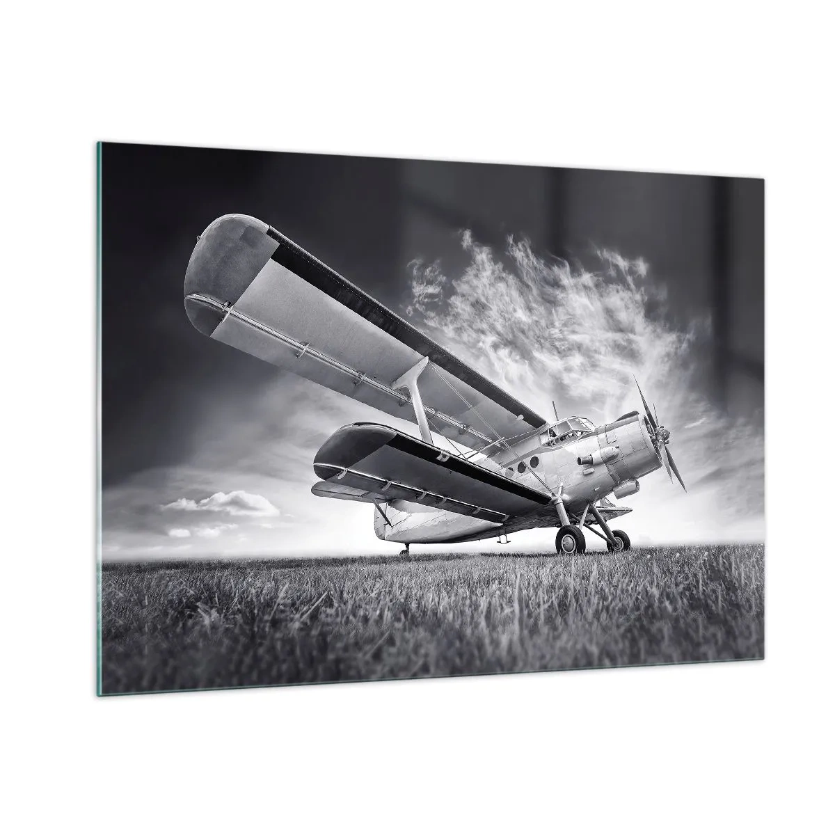 Quadro em vidro - Andarilho alado - 100x70 cm