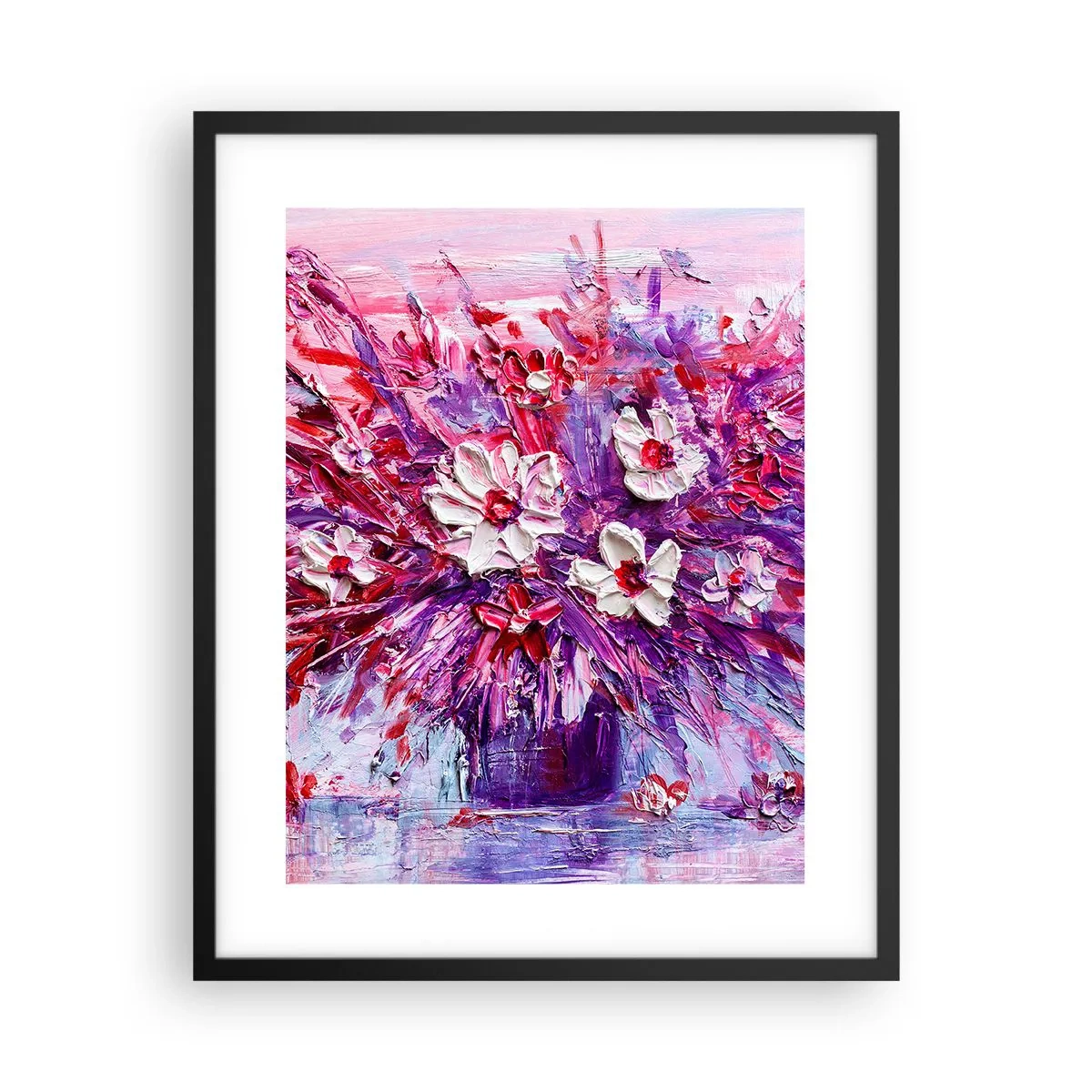 Pôster com moldura preta - Inocência e paixão  - 40x50 cm