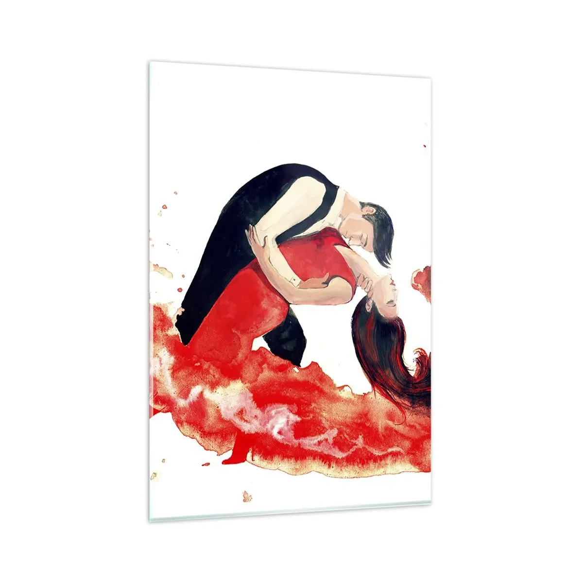Quadro em vidro - Tango - uma onda sensual - 80x120 cm