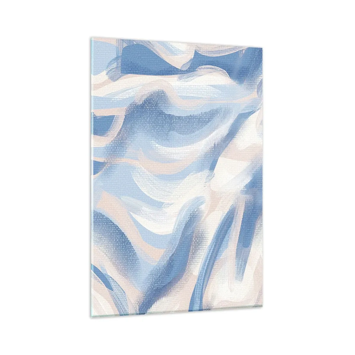 Quadro em vidro - Ondas azuis - 80x120 cm