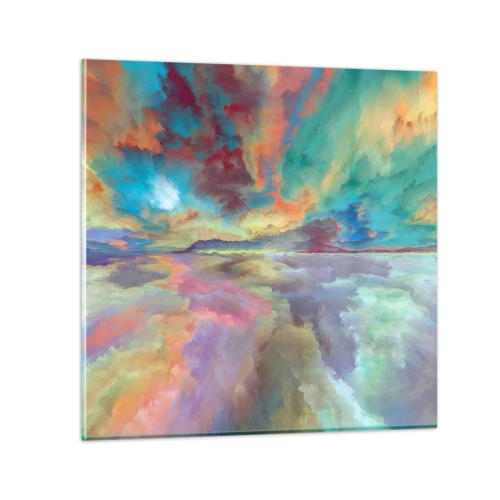 Quadro em vidro - Dois Céus - 40x40 cm