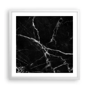 Pôster em moldura branca - A vida secreta da pedra - 50x50 cm