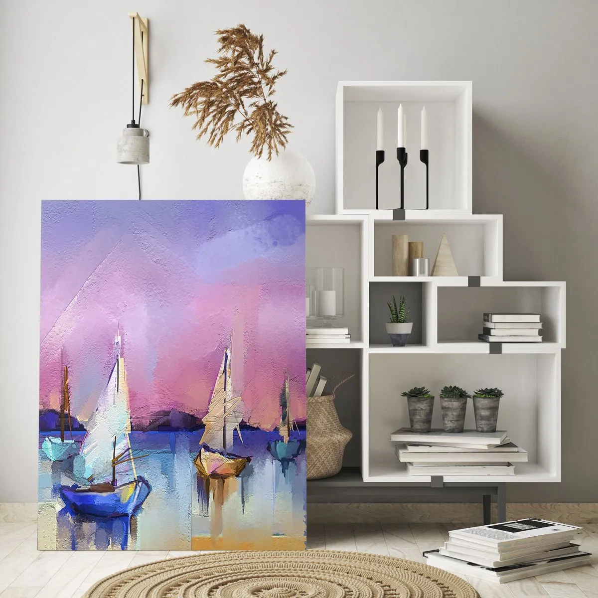 Quadro em vidro - Direção: águas largas - 50x70 cm
