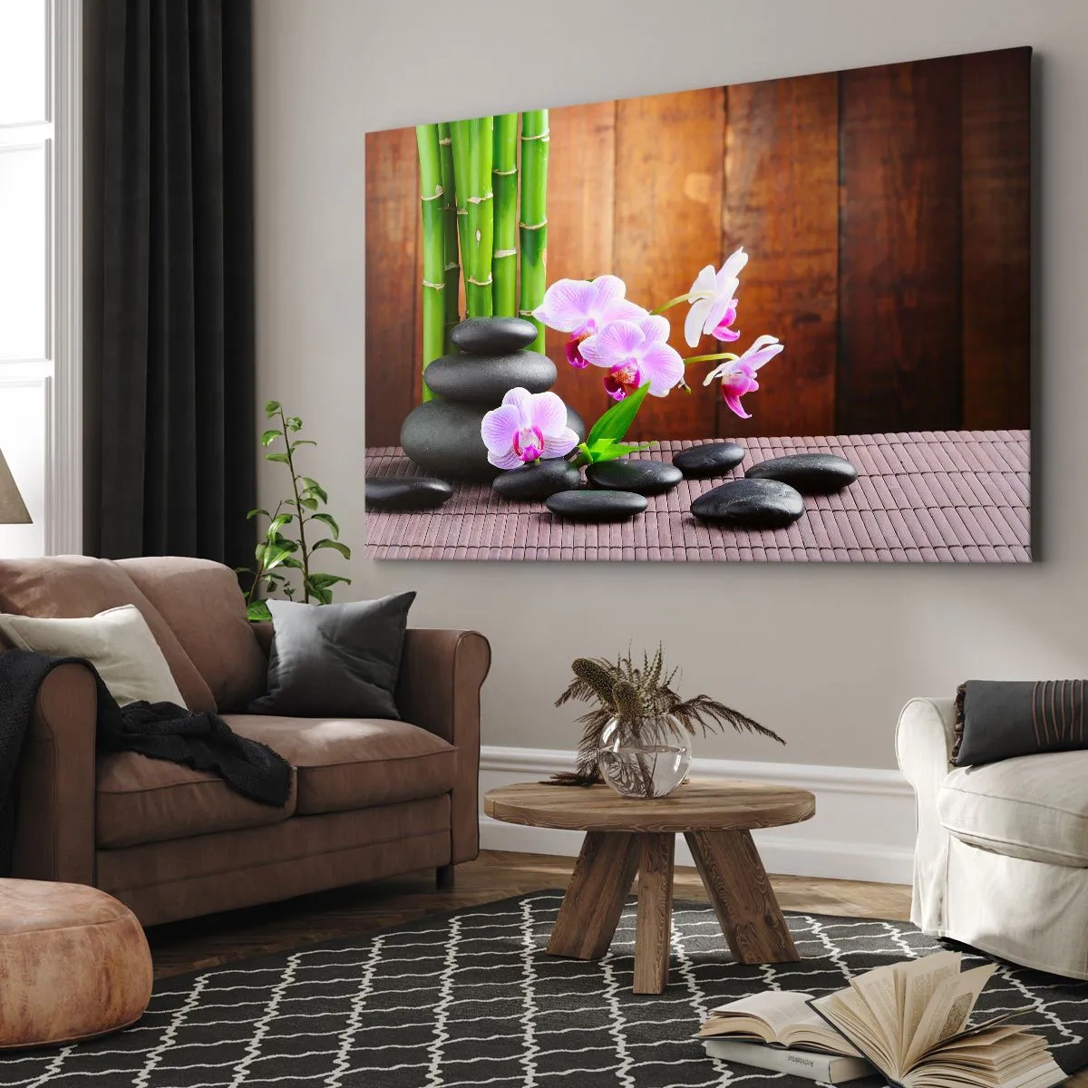 Quadro em tela - Experimente os prazeres do Oriente - 100x70 cm