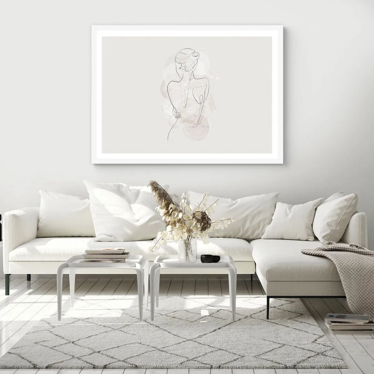 Pôster em moldura branca - Como um instrumento sensível - 100x70 cm