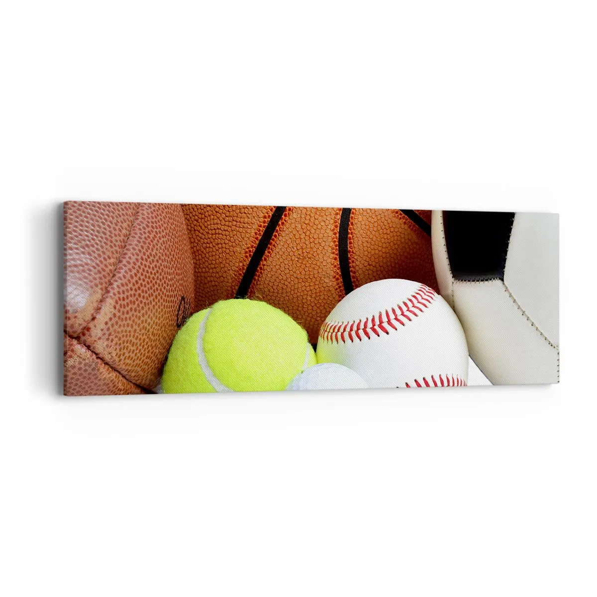 Quadro em tela - Adoramos uma bola! - 90x30 cm