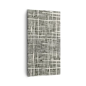 Quadro em tela - Uma composição tecida - 55x100 cm