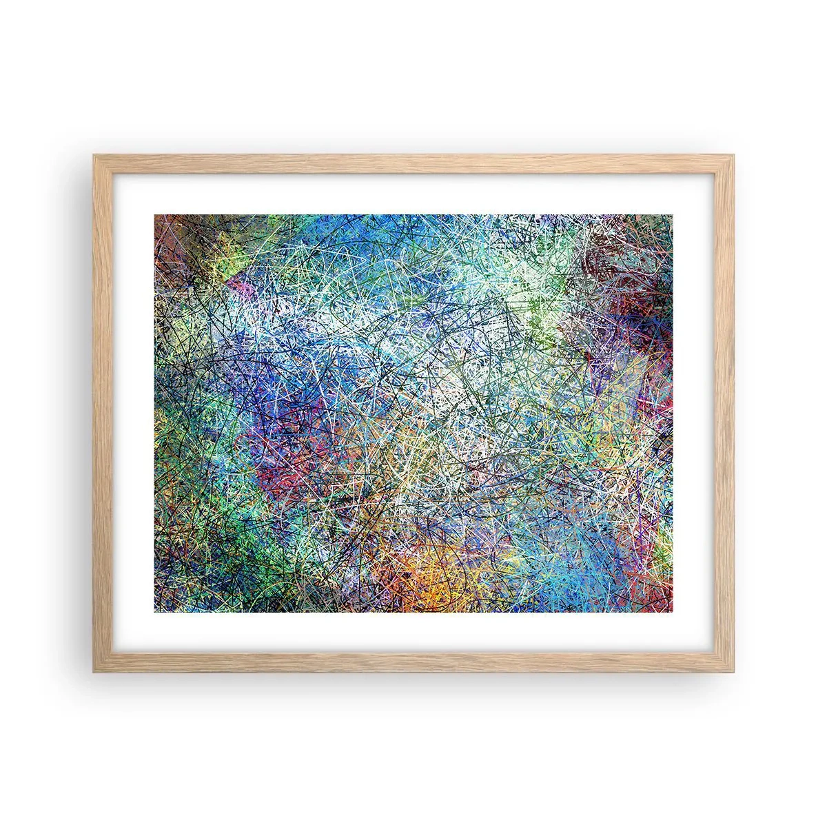Pôster com moldura de carvalho claro - Não é assim tão simples - 50x40 cm