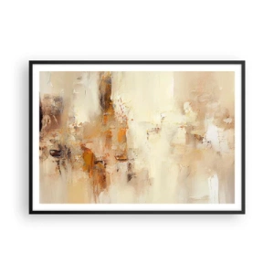 Pôster com moldura preta - Alma de âmbar - 100x70 cm