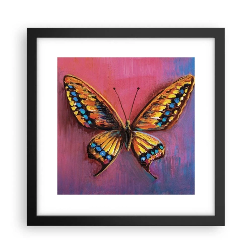 Pôster com moldura preta - Uma joia da natureza - 30x30 cm