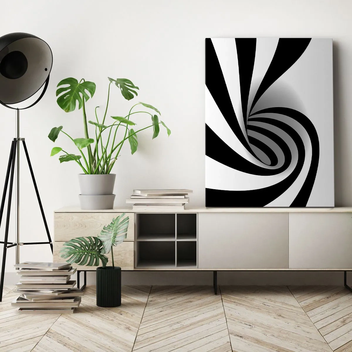 Quadro em tela - No entanto, gira - 45x80 cm