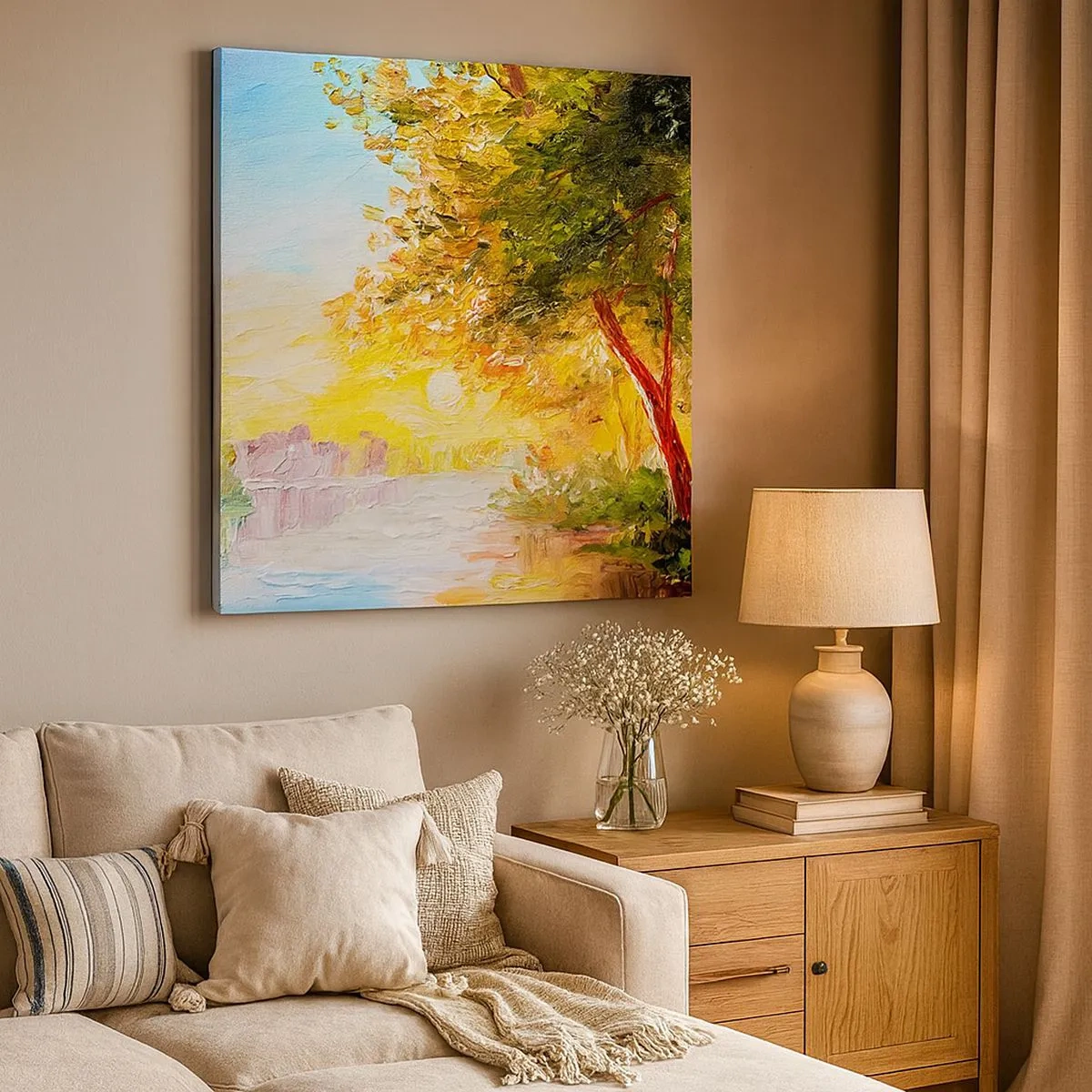 Quadro em tela - Et in Arcadia ego - 30x30 cm