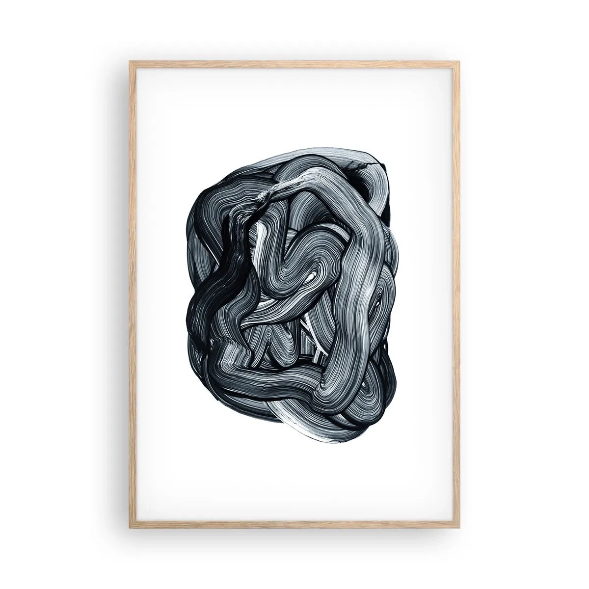 Pôster com moldura de carvalho claro - Não é assim tão simples - 70x100 cm