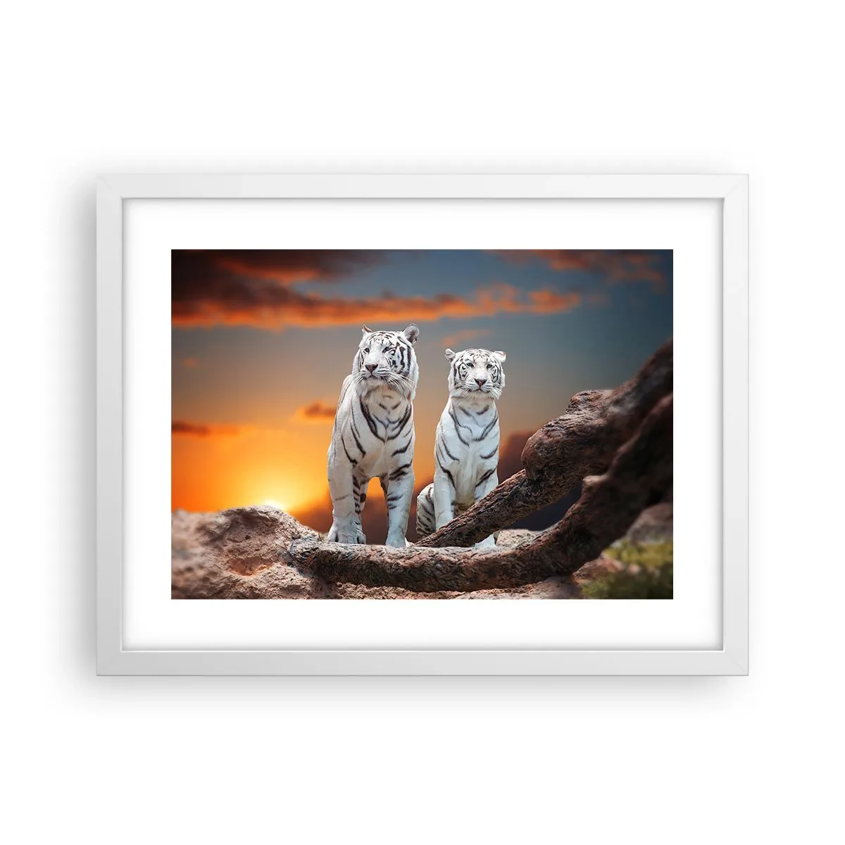 Pôster em moldura branca - Tal como em Nárnia - 40x30 cm