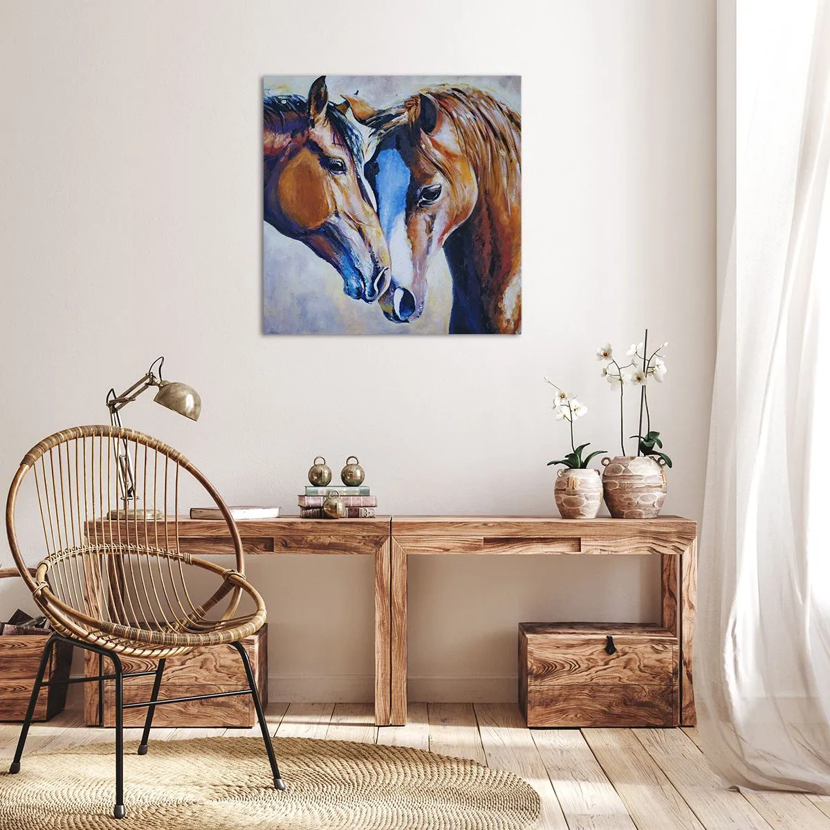 Quadro em tela - Isso é amizade? Isso é amor? - 50x50 cm