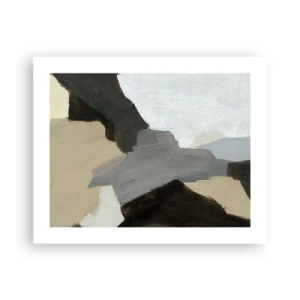 Pôster - Abstração: a encruzilhada do cinza - 50x40 cm