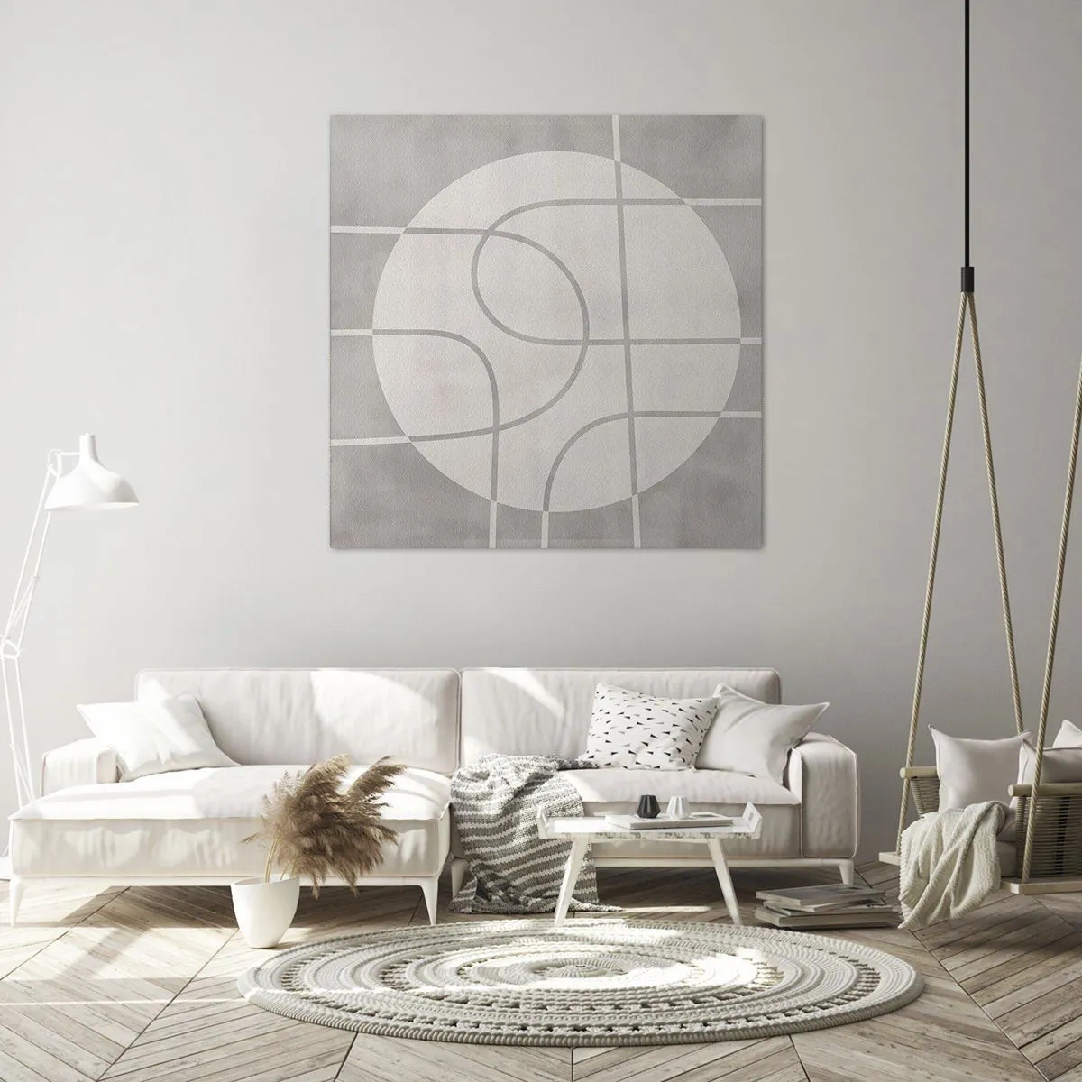 Quadro em tela - Circular e direto - 30x30 cm