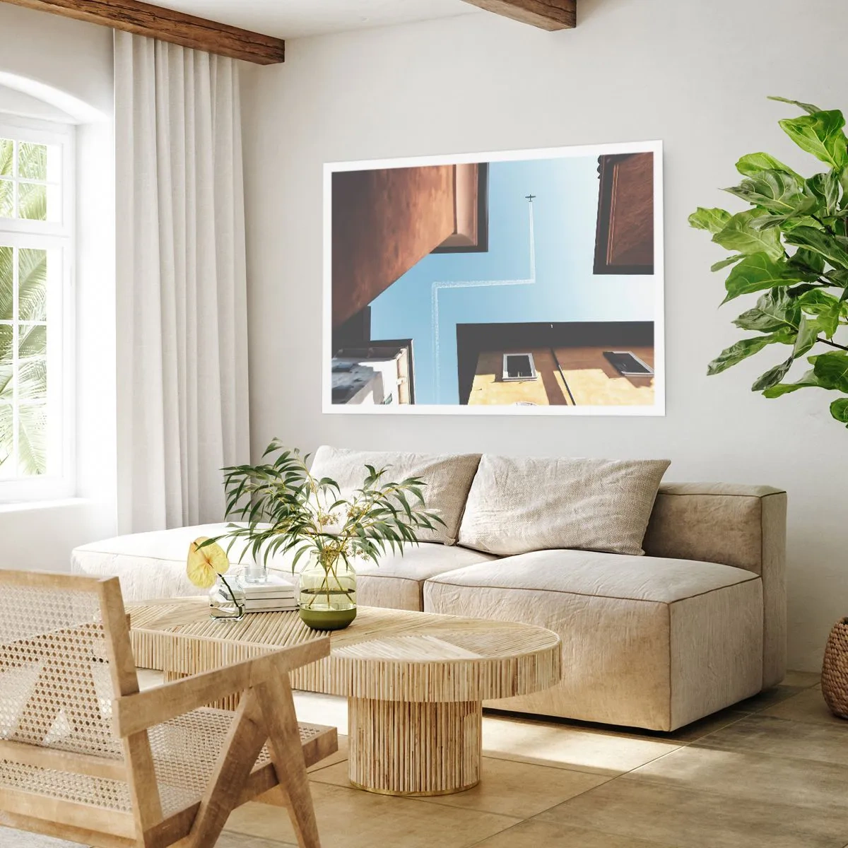 Pôster - Acima do labirinto da cidade - 100x70 cm