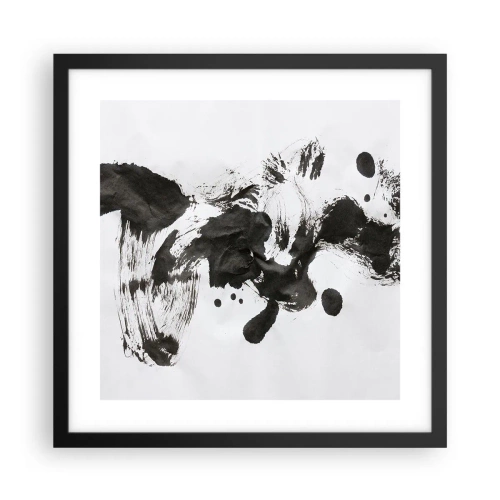 Pôster com moldura preta - Existe um método para a loucura? - 40x40 cm