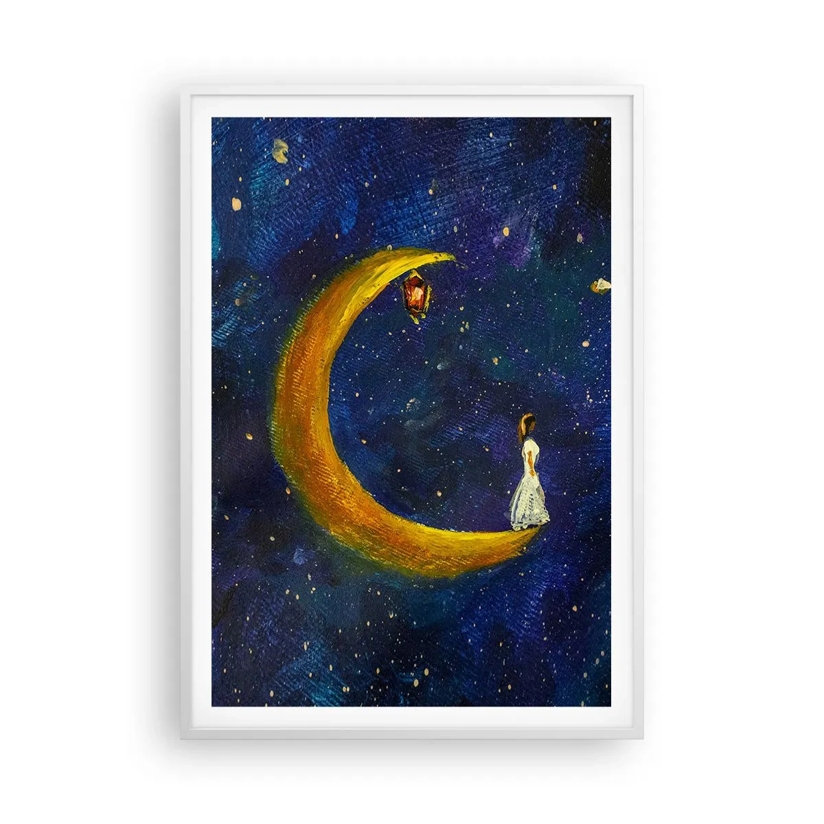 Pôster em moldura branca - O Chamado do Mundo - 70x100 cm